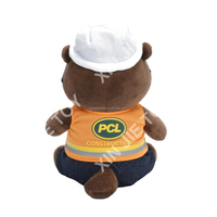 Peluche Marmotte Personnalisée Marron – Jouet en Peluche Marmotte Dessin Animé avec Logo Personnalisé – Jouet Doux Marmotte