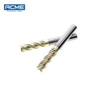 Fraise à queue carrée CNC en carbure à 4 cannelures D12*100mm HRC65 pour machines à fraiser, acier inoxydable et alliage de titane