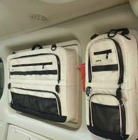 Sac de rangement universel pour fenêtre de voiture, organisateur suspendu à ventouse pour camping-car, fourgonnette, véhicule tout-terrain, accessoires intérieurs, poches