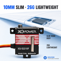 Servomoteur Glider 11KG 10mm Slim Coreless XQ-POWER XQ-S2210F à couple élevé, étanche, boîtier en aluminium CNC, numérique, 8.4V pour avion RC