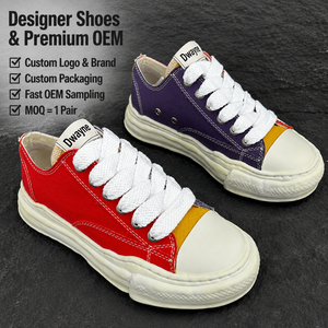 2026 Luxury Designer <b>shoe</b> for Men Women High Quality Canvas Sneakers Red Purple Patchwork Retro Casual Sport Style New - Product Image 1