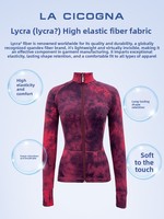 LA CICOGNA Ensemble de vêtements de gymnastique pour enfants, personnalisé, tie-dye, couleurs contrastées, spandex/nylon, ensemble veste pour filles