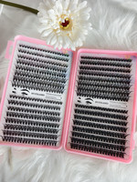 Faux cils en grappe courbés en C, longueurs mixtes, effet 3D, volumineux, en vison synthétique, réutilisables pour le maquillage quotidien – Vente en gros