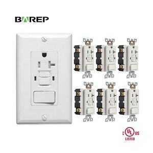 Настенные электрические однополюсные выключатели и розетки GFCI, самопробные, UL 20A/125 В - Product Image 1