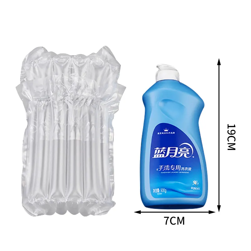 Shock Resistance Transport Protector PE/PA Material Bubble Cushion Wine Bottle Air Column Packaging Bag
