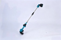 Set Peralatan Tenaga Listrik 4 in 1 Teleskop Multifungsi: Pemotong Rumput Mini, Gunting Pangkas, Gergaji Rantai, dan Baterai Besar 2X