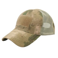 Gorras de béisbol de lona de 6 paneles al por mayor para hombre, diseño de camuflaje, parche de bandera personalizable, gorra de polo táctica, gorras de camionero a la moda