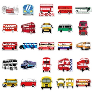 50 cartoon <strong>bus</strong> graffiti, cute children's rewards, Guka DIY skateboard, phone case, suitcase <strong>stickers</strong> - Product Image 3