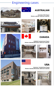 خزائن مطبخ الولايات المتحدة الأمريكية بأفضل الأسعار خزائن خشبية بيضاء ذات دواليب ناعمة خزانة مطبخ RTA لتجديد المنزل - Product Image 4