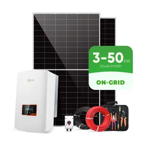 Sunpal On Grid Tie Sistema de energía solar Paquete completo 5Kw 10Kw 20Kw 30Kw 50Kw Precio al por mayor Sistema Kit completo