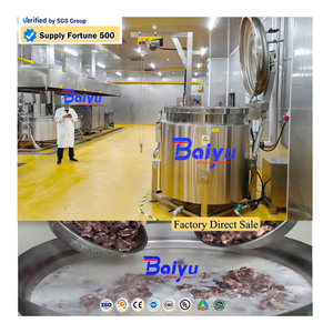 Autocuiseur industriel à gaz Baiyu pour fruits de mer, grande capacité, pour la cuisson de soupes et de viandes dans les lignes de traitement des cuisines centralisées - Product Image 3