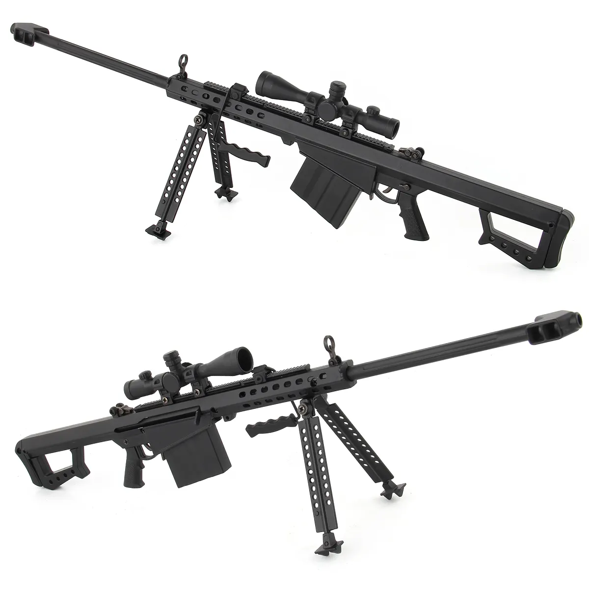 मिनी धातु हथियार बंदूक मॉडल मिश्र धातु बंदूक खिलौने बारेट स्निपर राइफल AK47 खिलौना बंदूक