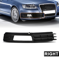 Grille de protection de phare antibrouillard avant de voiture de haute qualité avec garantie, finition brillante en nid d'abeille pour Audi A6 C6 2009 2010 2011