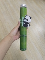 Botella de Plástico Desechable de 400 ml con Forma de Panda para Jugos y Bebidas, Hecha de Material PET, Venta al Por Mayor