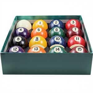 Ensemble de billes de billard de niveau tournoi, ensemble de billes de billard en résine phénolique, ensemble complet de 16 billes, taille et poids réglementaires de 2-1/4 pouces - Product Image 2