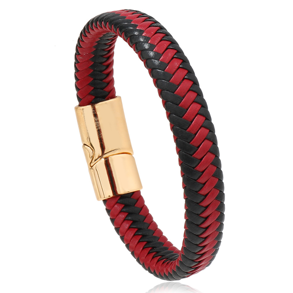 Black red mixed gold