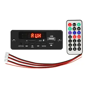 Bộ Khuếch Đại 2*25W Bảng Mạch Giải Mã Máy Nghe Nhạc MP3 Răng Xanh 5.0 Mô-đun Radio FM Xe Hơi 12V Hỗ Trợ Ghi Âm Cuộc Gọi Rảnh Tay TF USB AUX