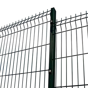 Valla de malla de alambre soldada 3D recubierta de polvo para jardines verde curvo utilizado en eventos con 3mm de espesor y 2,5 m de altura - Product Image 3