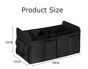 Boîte <span class=keywords><strong>de</strong></span> <span class=keywords><strong>rangement</strong></span> pliable multi-compartiments <span class=keywords><strong>pour</strong></span> <span class=keywords><strong>véhicule</strong></span>, accessoires d'organisation automobile, universelle <span class=keywords><strong>pour</strong></span> SUV - Product Image 4