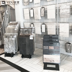 Estante de puertas de madera personalizable Soporte de manija de puerta corredera <span class=keywords><strong>con</strong></span> estante de exhibición de piso de metal y estante de tablero de espuma de <span class=keywords><strong>PVC</strong></span> - Product Image 3