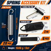 Accessoires de ressorts en spirale pour trampoline en acier inoxydable de qualité commerciale Guoyang |   Outil industriel à crochet en T hélicoïdal gauche/droite