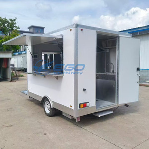 2026 White/black Cheap <b>Concession</b> Street Food <b>Trailer</b> Ice Cream Food Cart Street Mobile Food Truck for Sale - Product Image 4