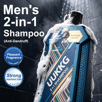 UUKKG 300ml Shampooing et Gel Douche 2-en-1 pour Hommes – Contrôle du Sébum 5X, Nettoyage en Profondeur, Rafraîchissant pour Cheveux et Peau Grasses – Gel Douche Homme