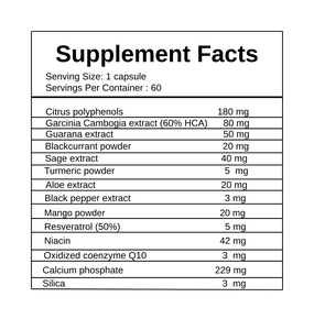 Kapsul Garcinia Cambogia OEM/ODM 60% HCA Penekan Nafsu Makan Pembakar Lemak Suplemen Penurun & Pengatur Berat Badan Kualitas Makanan Sehat - Product Image 2