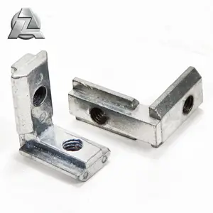 Wholesale aluminum 3030 t slot extrusion accessories metal inside special hidden corner connector l shape inner bracket