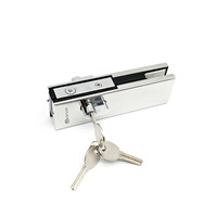 Quincaillerie pour portes vitrées en acier inoxydable de Chine, type M, avec loquet d'angle et loquet supérieur