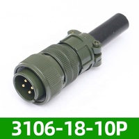 American Standard 4-Pin Din PVC Connecteur étanche 5015 Aviation Plug Straight MS3106A18-10S MS3102A18-10P Circular Shape PCB