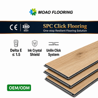Revêtements de sol en vinyle à chevrons 5 mm SPC Click Lock, imperméables, motif parquet, pour intérieur