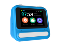 Jam Alarm Pintar Anak dengan Kontrol Suara AI, Mesin Suara White Noise, Timer, Mainan Robot Keren untuk Anak Laki-laki dan Perempuan