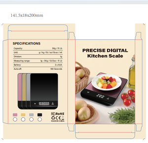 Báscula Digital de Cocina 5kg/1g 11lb, Báscula Electrónica para Pesar Alimentos y Verduras con 3 Pilas AAA - Product Image 6