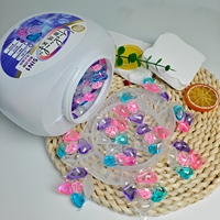 50 capsules de lessive concentrée 5-en-1, parfum floral fruité longue durée, soin des vêtements, fabricant d'origine