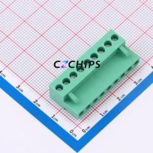 MXHT396K-3.96-09P-GN01-Cu-S-A Plug-in Terminal Block P=3.96mm Connector Plug Screw Fixing 1x9P 3.96mm - Product Image 1