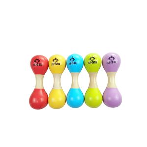 Sonajeros de Madera Coloridos, Juguete Sensorial para Entrenamiento de Agarre, Instrumento de Percusión Orff - Product Image 5