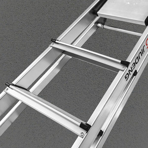 Sgabello Pieghevole Antiscivolo a Pioli Larghi, Scala per Scale, <span class=keywords><strong>Casa</strong></span>, <span class=keywords><strong>Lavoro</strong></span> all'Aperto, Scala Leggera e Portatile con Capacità di 150 kg - Product Image 4