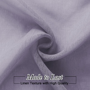 100% Polyester Sheer <span class=keywords><strong>Rideau</strong></span> Double Tringle Poche Petite Fenêtre Plaine Tissé <span class=keywords><strong>Vert</strong></span> Rideaux pour Salon et Chambre - Product Image 6