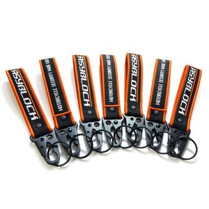 Polyester Webbing Lanyard Promotion Gift Chain <b>Custom</b> Logo Personalized 6-Color Woven Iron Carabiners <b>Key</b> - Product Image 2