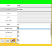 Dernière version du testeur multi-usages Mitsubishi MUT III 3, deuxième édition SEW24031-01, prise en charge de la programmation des clés/télécommandes J2534 MINI VCI