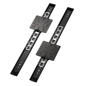 Two Section <b>Concealed</b> Sliding Rails 35cm Wide For Tv Cabinet Adjustable Metal Slide Rail Wall Mount Minimalist Design - Product Image 1