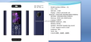 Téléphone <span class=keywords><strong>portable</strong></span> 3G à clavier 2,4 pouces débloqué avec grande batterie, <span class=keywords><strong>touches</strong></span> rapides, appels audio et vidéo, double SIM - Product Image 6