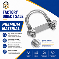 Série de quincaillerie électrique : Étrier de câble en U galvanisé à chaud pour accessoires de ligne aérienne, en acier durable et résistant à la corrosion
