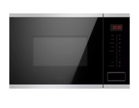 Four à micro-ondes encastrable en acier inoxydable de 25 L avec commande par bouton mécanique, classe A+ en termes d'efficacité énergétique, certifié CE
