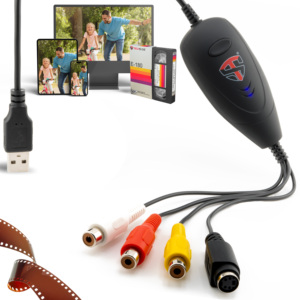 ตัวแปลงสัญญาณวิดีโอ TechSide Video Grabber 2025 แบบอนาล็อกเป็นดิจิทัล USB 2.0 สำหรับคอมพิวเตอร์ รองรับ Hi8/DVD ใช้งานร่วมกับ Windows 10/11 ผลิตในประเทศจีน - Product Image 1