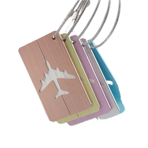 Etiqueta de Equipaje Personalizada al por Mayor, Etiqueta de Bolsa Promocional de Alta Calidad, Etiqueta de Equipaje de Aleación de Aluminio en Blanco, Etiqueta de Equipaje para Avión - Product Image 1
