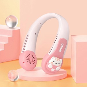 Portable Kids <b>Neck</b> <b>Fan</b>, <b>Neck</b> <b>Fan</b> for Kids Rechargeable, <b>Bladeless</b> Cooling Children <b>Fan</b>,3 Speeds Mute <b>Fan</b> Adjustable Operated Pre - Product Image 3