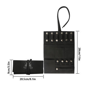 Bijoux en daim rouleau sac collier anneau boucle d'oreille pochette personnalisée en gros - Product Image 5