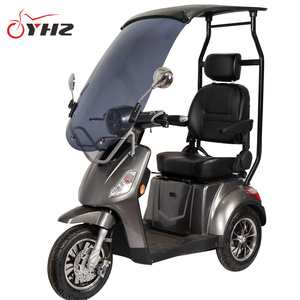 Motocicleta Eléctrica <span class=keywords><strong>de</strong></span> <span class=keywords><strong>Tres</strong></span> <span class=keywords><strong>Ruedas</strong></span> con Techo Antideslizante para Personas Mayores con Discapacidad - Product Image 2